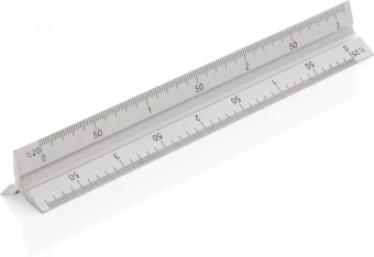15cm. Alumiininen kolmioviivain