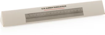 15cm. Alumiininen kolmioviivain