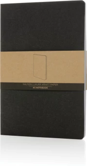 Salton luxury kraft paperinen muistikirja A5, musta