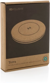 Terra RCS kierrätysalumiinista valmistettu 10W langaton laturi