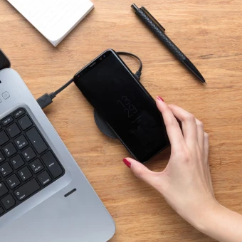 5 W:n langaton latauslaatta, pyöreä