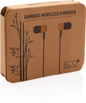 Bambusa bezvadu austiņas