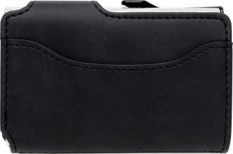 Standardi alumiininen RFID- korttikotelo PU-lompakolla, musta