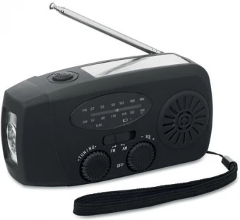 Kaasaskantav raadio LED-taskulambiga Onda