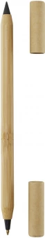 Samambu bamboo duo pen (blue ink)