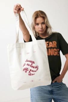 Impact AWARE™ recycled canvas tote bag 285gsm undyed, off white