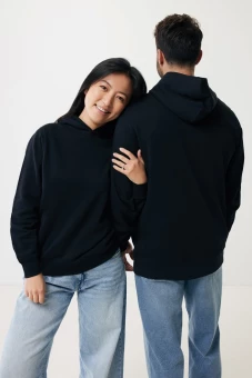 IQONIQ Yengo kierrätetystä puuvillasta valmistettu huppari, jossa sivutaskut