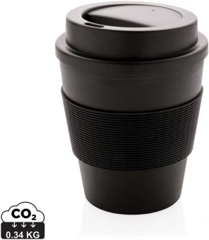 Uudelleenkäytettävä kahvikuppi kierrekorkilla 350 ml