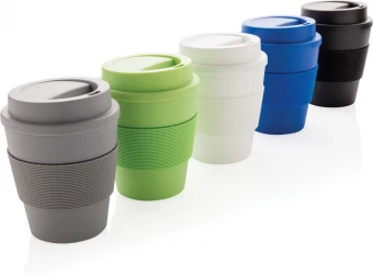 Uudelleenkäytettävä kahvikuppi kierrekorkilla 350 ml