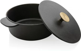 Keskmise suurusega malmist pott Ukiyo