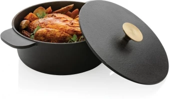 Keskmise suurusega malmist pott Ukiyo