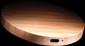 FSC® bambuinen 15W langaton laturi, ruskea