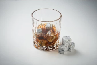 Kivist jääkuubiku komplekt puidust karbis Aberdeen