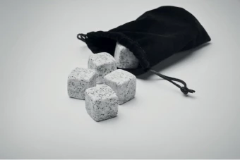 Kivist jääkuubiku komplekt puidust karbis Aberdeen