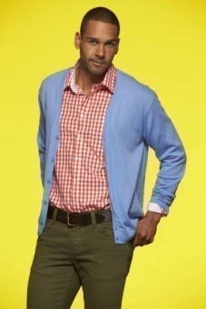 Klassikaline puuvillane kardigan meestele