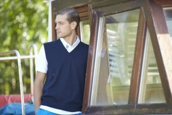 Klassikaline puuvillane vest meestele