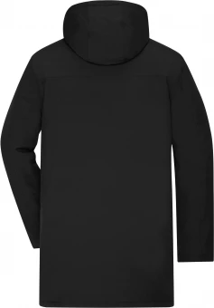 Klassikaline polsterdatud parka kinnitatud kapuutsiga