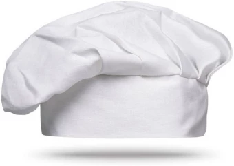 Puuvillainen kokinhattu 130 g/m²
