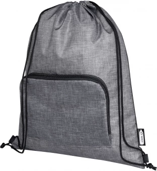 Ash kierrätetty taitettava kassi kiristysnyörillä, 7 litraa