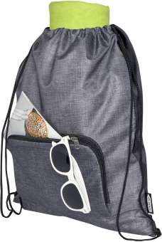 Ash kierrätetty taitettava kassi kiristysnyörillä, 7 litraa