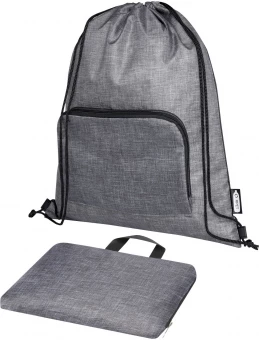 Ash kierrätetty taitettava kassi kiristysnyörillä, 7 litraa