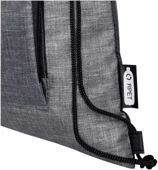 Ash kierrätetty taitettava kassi kiristysnyörillä, 7 litraa