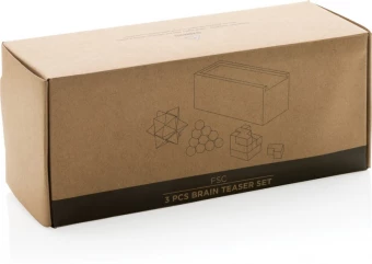 FSC® 3 kpl aivopähkinäsetti, valkoinen