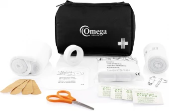 Kompaktne 24-osaline esmaabitarvete komplekt