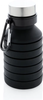 Vuodonkestävä taitettava silikonipullo kannella