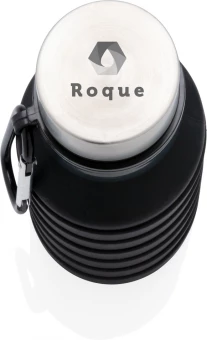 Vuodonkestävä taitettava silikonipullo kannella