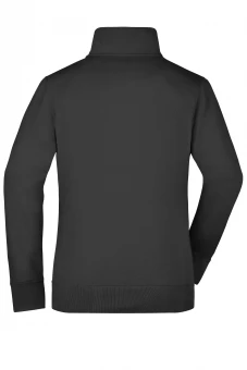 Kõrge kraega täispika lukuga dressipluus naistele