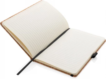 Korkista valmistettu kovakantinen muistikirja A5