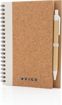 Korgist märkmik pastapliiatsiga