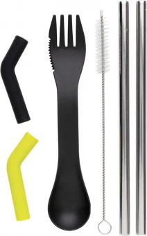 Tierra kaksiosainen pilli- ja aterinpidike