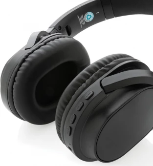 RCS kierrätysmuovista valmistettu Elite kokoontaitettavat langattomat kuulokkeet