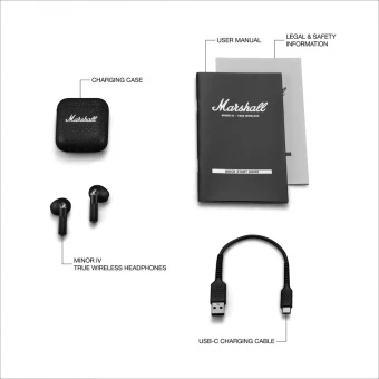 Kõrvaklapid Marshall Minor IV 30H+ TWS