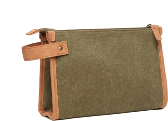 VINGA Bosler toilettilaukku kierrätetystä GRS canvaksesta