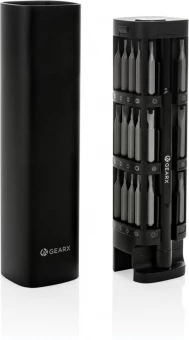 Gear X RCS kierrätysalumiinista valmistettu tarkkuusruuvimeisselisarja 56 kpl