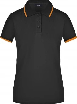 Kvaliteetne naiste pikeepolosärk kontrastsete triipudega