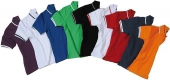 Kvaliteetne naiste pikeepolosärk kontrastsete triipudega