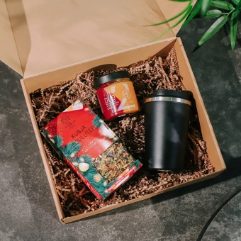 Laadukas termospullo, jouluista teetä ja makeaa hunajaa