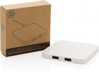 RCS 10W langaton laturi USB porteilla kierrätetystä muovista