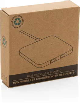 RCS 10W langaton laturi USB porteilla kierrätetystä muovista