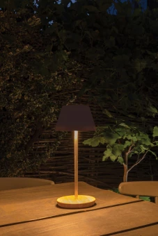 Pure Glow RCS usb-ladattava kierrätysmuovista valmistettu pöytävalaisin