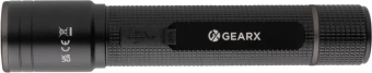 Gear X RCS kierrätetystä alumiinista valmistettu USB-ladattava taskulamppu