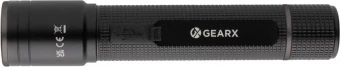 Gear X RCS otrreizēji pārstrādāta alumīnija USB uzlādējams kabatas lukturītis