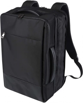 Expedition Pro 17 tuuman GRS-kierrätetystä materiaalista valmistettu laajennettava reppu kannettavalle, 35 l - Musta
