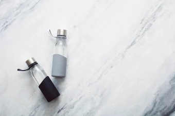 Lean Glass Water Bottle 550ml