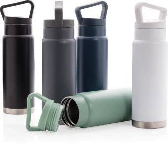 Tiivis tyhjiöpullo kahvalla