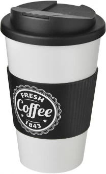 Americano® 350 ml muki, läikyttämätön kansi, grippi